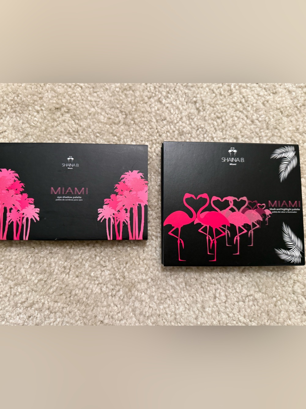 SHAINA B. Miami Eyeshadow and Blush/Highlight Palettes